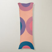 Mid-Century Modern Coral Zee Lichaamskussen (Voorkant Verticaal)