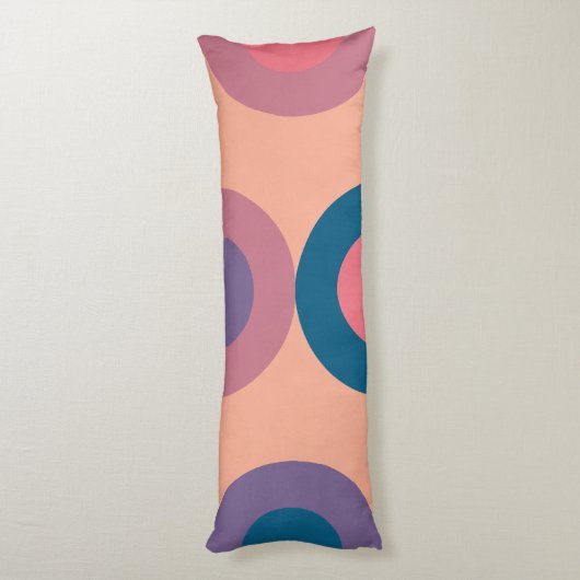 Mid-Century Modern Coral Zee Lichaamskussen (Achterkant (Verticaal))