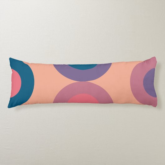 Mid-Century Modern Coral Zee Lichaamskussen (Voorkant)