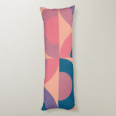 Mid-Century Modern Coral Zee Lichaamskussen (Achterkant (Verticaal))