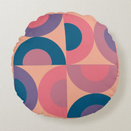 Mid-Century Modern Coral Zee Rond Kussen