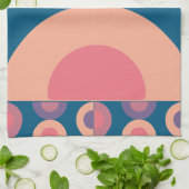 Mid-Century Modern Coral Zee Theedoek (Gevouwen)