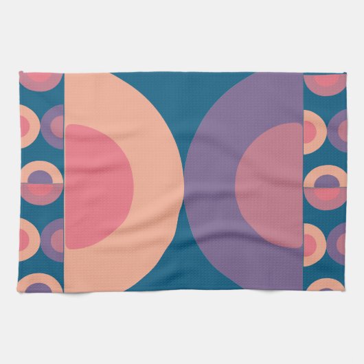 Mid-Century Modern Coral Zee Theedoek (Horizontaal)