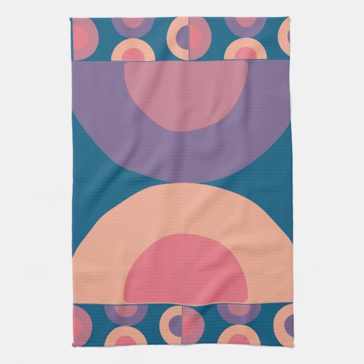 Mid-Century Modern Coral Zee Theedoek (Verticaal)