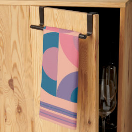 Mid-Century Modern Coral Zee Theedoek