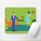 Mid Century Modern Couple Mousepad Muismat (Met muis)