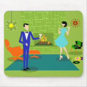 Mid Century Modern Couple Mousepad Muismat (Voorkant)