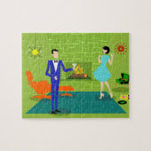 Mid Century Modern Couple Puzzle Legpuzzel (Horizontaal)