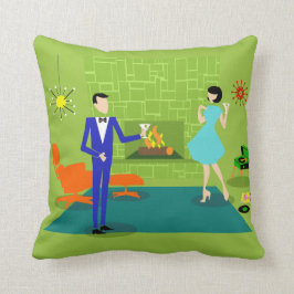 Mid Century Modern Couple Sierkussen
