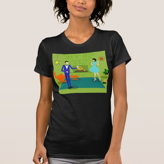 Mid Century Modern Couple T-Shirt (Voorkant)