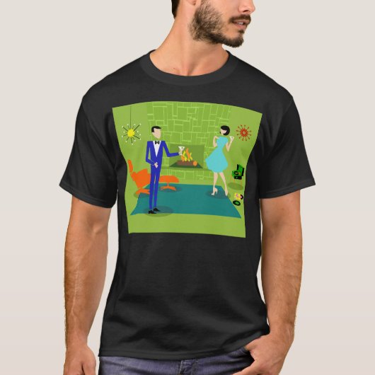 Mid Century Modern Couple T-Shirt (Voorkant)