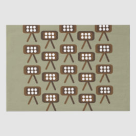 Mid Century Modern decoratieve televisie Tissuepapier