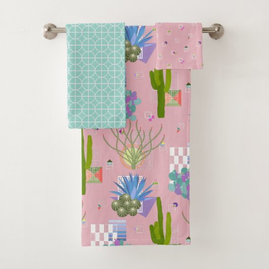 Mid Century Modern Desert Bad Handdoek (Insitu)