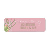 Mid Century Modern Desert Cactus Etiket (Voorkant)