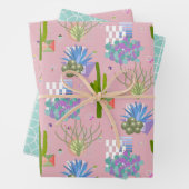 Mid Century Modern Desert Inpakpapier Vel (In situ)