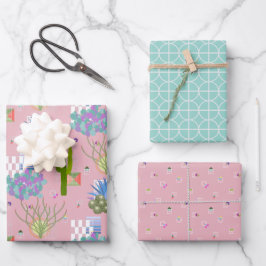 Mid Century Modern Desert Inpakpapier Vel