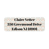 Mid-Century Modern Diamanten Etiket (Voorkant)