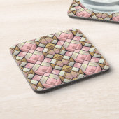 Mid Century Modern Diamond Pattern Onderzetter Set (Linkerzijde)