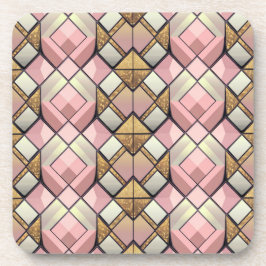 Mid Century Modern Diamond Pattern Onderzetter Set