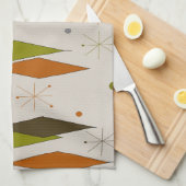 Mid-Century Modern Diamond Pattern Theedoek (Quarter Fold)