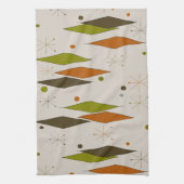 Mid-Century Modern Diamond Pattern Theedoek (Verticaal)