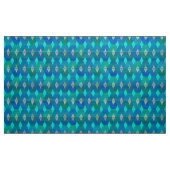 Mid-Century Modern Diamond Print, Turquoise Stof (Yard (91,4 cm))