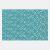 Mid Century Modern Diamonds begint drie kleuren Inpakpapier Vel (Voorkant)
