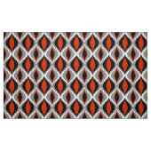 Mid-Century Modern Diamonds, Black en Rust Red Stof (Fat Quarter)