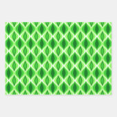 Mid-Century Modern Diamonds, blauw, roze, groen Inpakpapier Vel (Voorkant 3)