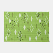 Mid Century Modern Diamonds Chartreuse Deurmat (Voorkant)