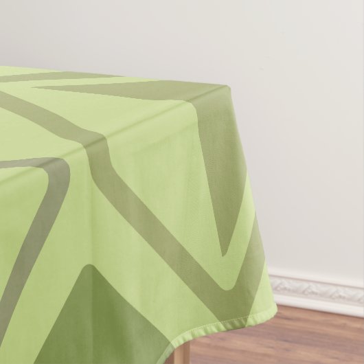 Mid Century Modern Diamonds Chartreuse Tafelkleed (Voorbeeld)