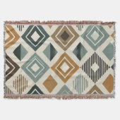 Mid-Century Modern Diamonds Deken (Voorkant)
