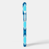 Mid-Century Modern Diamonds, Denim Blues Case-Mate iPhone Case (Achterkant / Links)