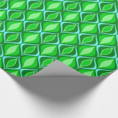 Mid-Century Modern Diamonds, Emerald Green Cadeaupapier (Hoek)
