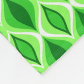 Mid-Century Modern Diamonds, Emerald & Lime Green Fleece Deken (Hoek)
