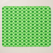 Mid-Century Modern Diamonds, Emerald & Lime Green Sherpa Deken (Voorkant (horizontaal))