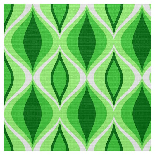 Mid-Century Modern Diamonds, Emerald & Lime Green Stof (Swatch)