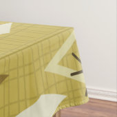Mid Century Modern Diamonds Geel Tafelkleed (Voorbeeld)