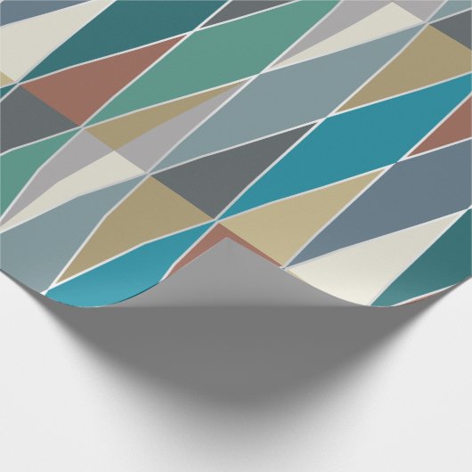 Mid Century Modern Diamonds (groot) Cadeaupapier (Hoek)