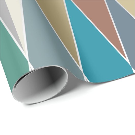 Mid Century Modern Diamonds (groot) Cadeaupapier (Rol Hoek)