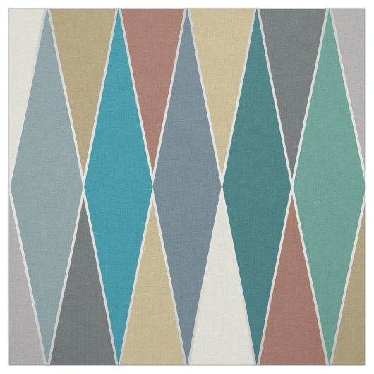 Mid Century Modern Diamonds (groot) Stof (Swatch)