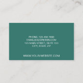 Mid Century Modern Diamonds 'Mint' Visitekaartje (Achterkant)