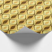 Mid-Century Modern Diamonds, Mustard Gold Cadeaupapier (Hoek)