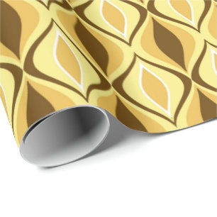 Mid-Century Modern Diamonds, Mustard Gold Cadeaupapier