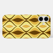Mid-Century Modern Diamonds, Mustard Gold Case-Mate iPhone Case (Achterkant (horizontaal))
