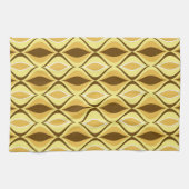 Mid-Century Modern Diamonds, Mustard Gold Theedoek (Horizontaal)