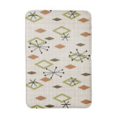 Mid Century Modern Diamonds Natuur Earth Tones Badmat (Voorkant Verticaal)