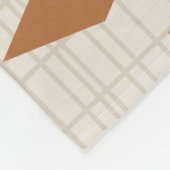 Mid Century Modern Diamonds Natuur Earth Tones Fleece Deken (Hoek)