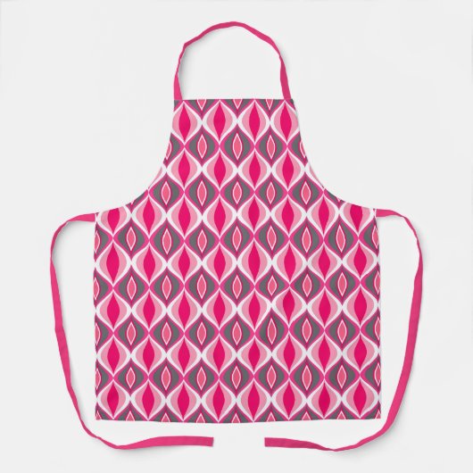 Mid-Century Modern Diamonds, Roze, Fuchsia en Gray Schort (Voorkant)