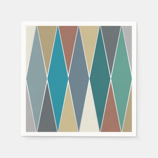 Mid Century Modern Diamonds Servet (Voorkant)